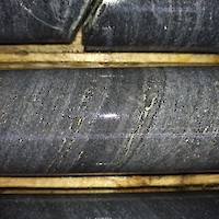 K20-11   Sulphides in deepened part of K20-11, past 281 metres